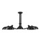 Z-Lite Bellamy Semi Flush Mount, 5-Light, 52 In.W x 52 In.L x 8.25 In.H, Matte Black/Matte Black Outer 1942-5SF-MB - alternate 8